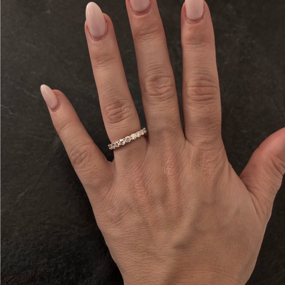 Elegant Silver Diamond Ring